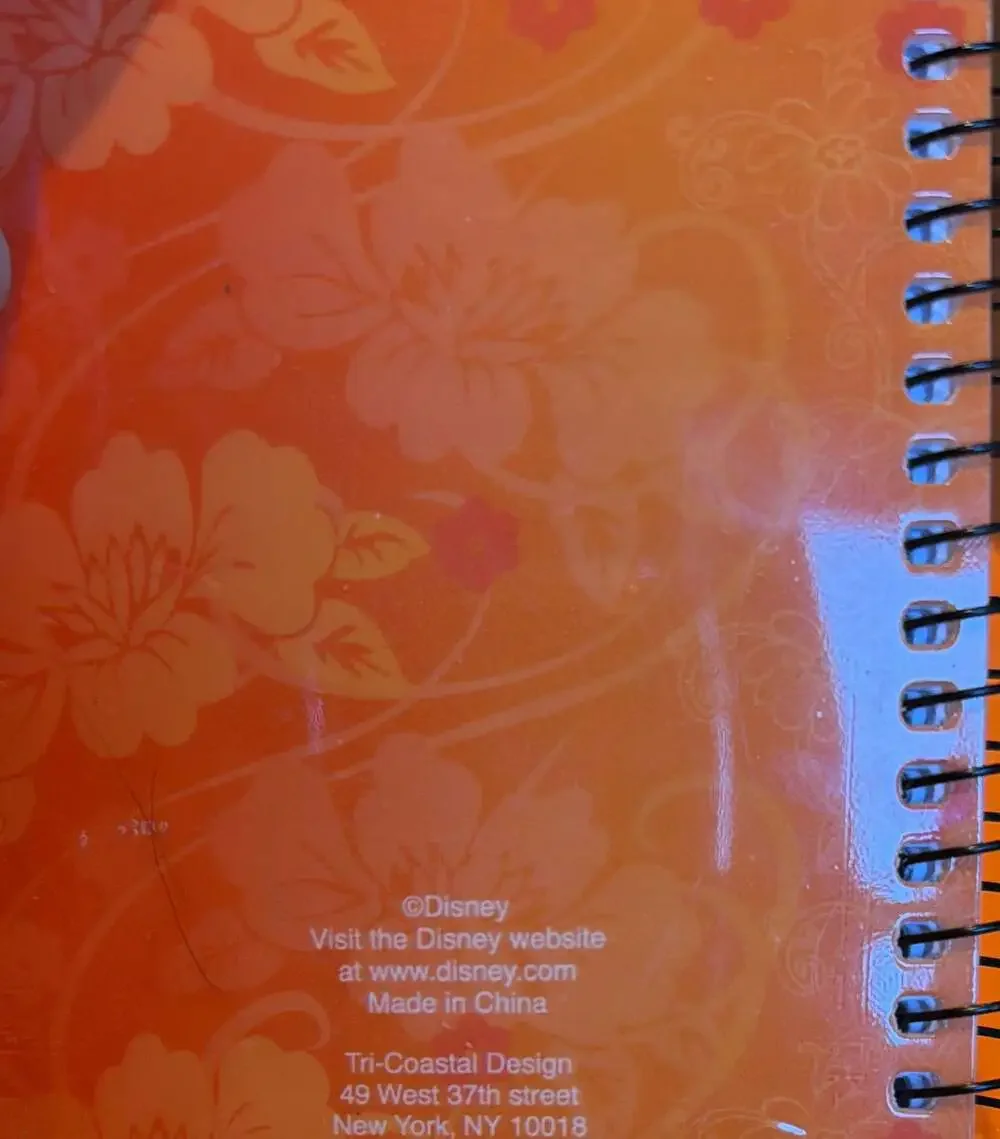 Hannah Montana holographic pocket size Pink Spiral Notebook Ruled Line Disney‎
